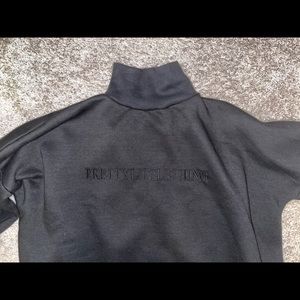 PLT Embroidered High Neck Sweatshirt